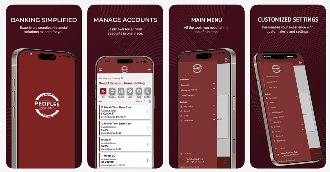Banking simplified: experience seamless financial solutions tailored for you. Manage accounts: easily oversee your accounts in one place. Main menu: All the tools you need at the tap of a button. Customized settings: personalize your experience with custom alerts and settings.